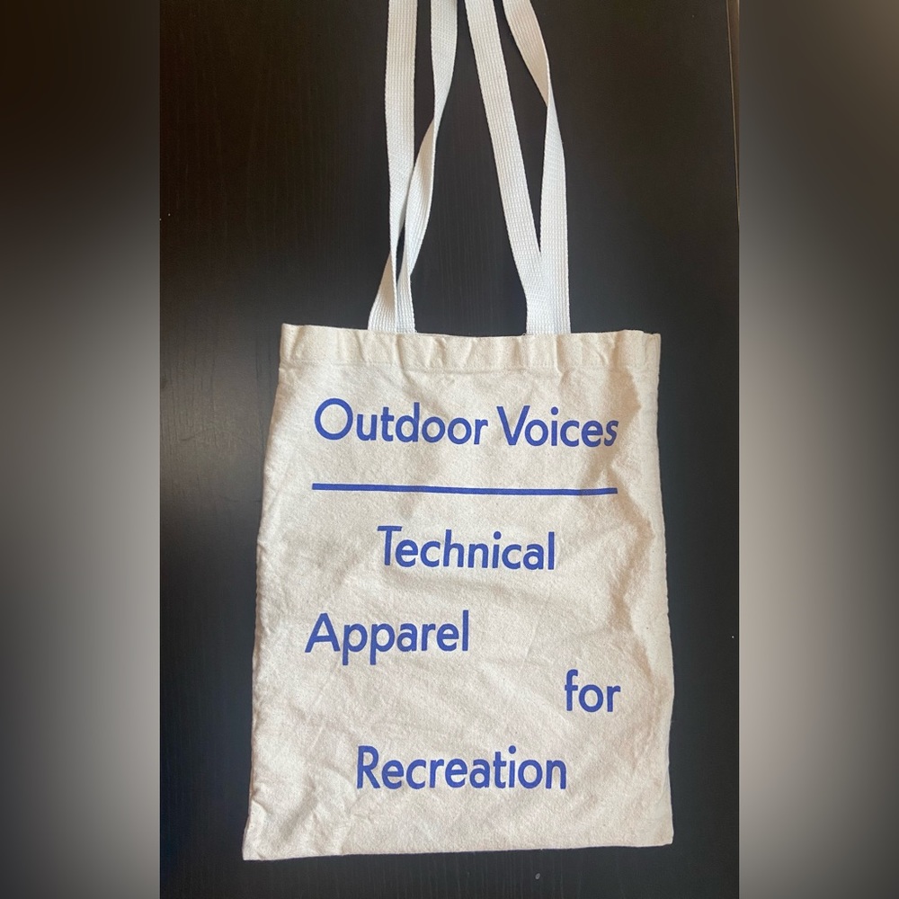 Outdoor Voices Canvas Reusable Tote One Size